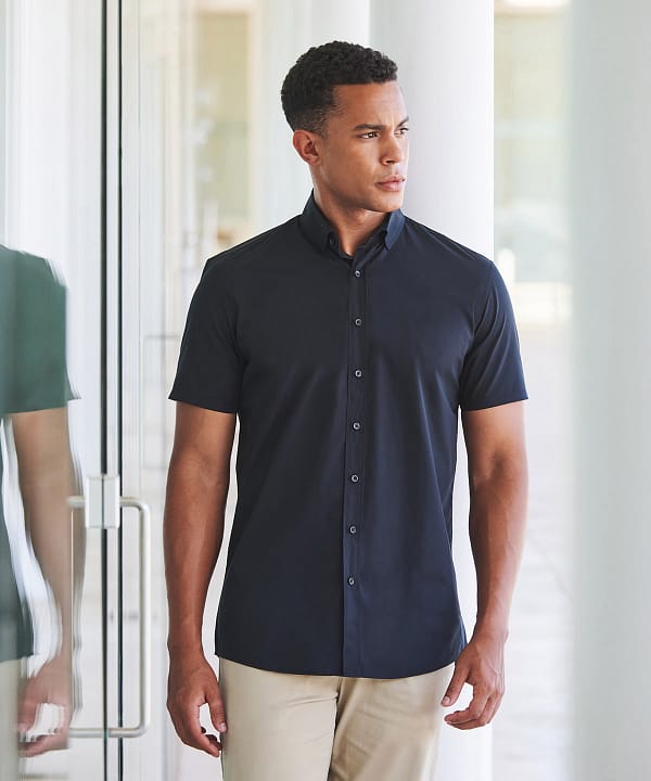 Short sleeve cotton-feel Coolplus® shirt