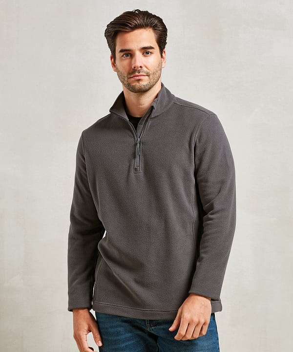 Unisex Recyclight 1/4 zip microfleece