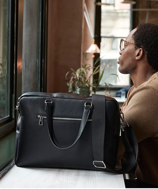 Tailored luxe PU briefcase