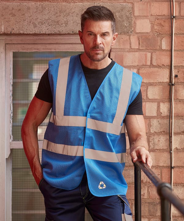 Top cool open mesh 2-band-and-braces waistcoat (HVW120)