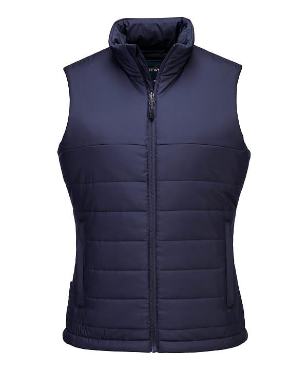Womens professional insulated baffle gilet (S607)