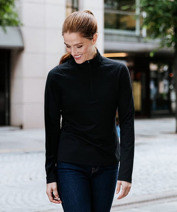 Womens Milano ¼-zip pullover