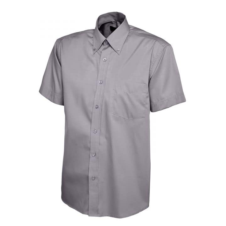 Uneek Mens Pinpoint Oxford Half Sleeve Shirt - Image 3