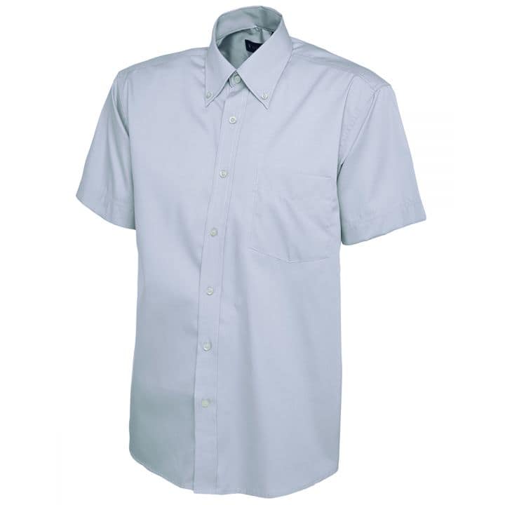 Uneek Mens Pinpoint Oxford Half Sleeve Shirt - Image 4
