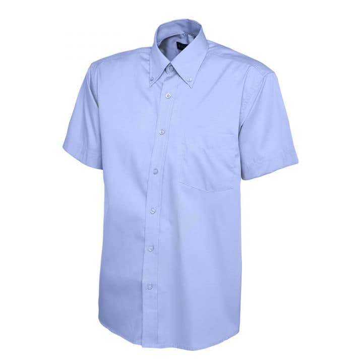 Uneek Mens Pinpoint Oxford Half Sleeve Shirt - Image 5